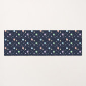 Solar System Planets Seamless Pattern Yogamat (Achterkant (horizontaal))