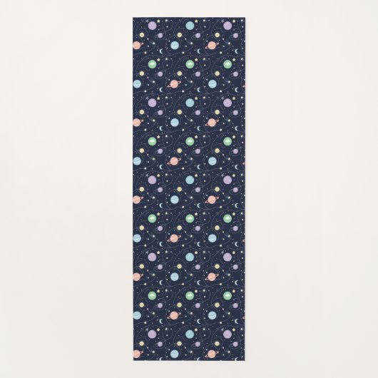 Solar System Planets Seamless Pattern Yogamat (Voorkant)