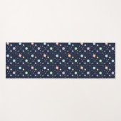 Solar System Planets Seamless Pattern Yogamat (Voorkant (horizontaal))