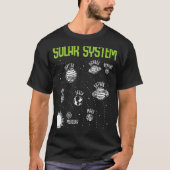 Solar System Planets Space STEM Science Teacher SC T-shirt (Voorkant)