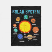 Solar System Sun Planets Galaxy Astronomy Men Wome Fleece Deken (Voorkant)