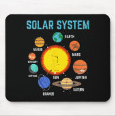 Solar System Sun Planets Galaxy Astronomy Men Wome Muismat (Voorkant)