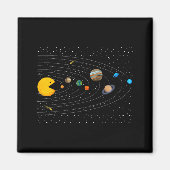 Solar System Video Game Funny Graphic Tees Planet Magneet (Voorkant)