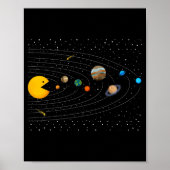 Solar System Video Game Funny Graphic Tees Planet Poster (Voorkant)