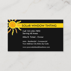 Solar Windows Tinting Visitekaartje