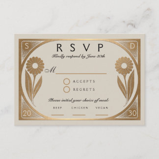 SOLARA I: Wedding RSVP Kaart