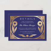 SOLARA II : Carte de détails Mariage (Devant / Derrière)