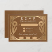 SOLARA III : Carte RSVP de mariage (Devant / Derrière)