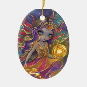 Solara Sunflare Keramische Versiering Keramisch Ornament