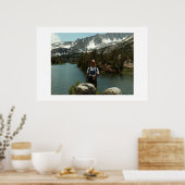 solardog in de buurt van houtlijn poster (Keuken)