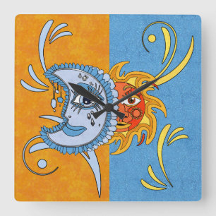 SolarEclipse Vierkante Klok