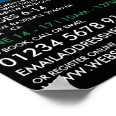 Solarised Baseball Bat, Baseball Camp Advertising Poster (Hoek)