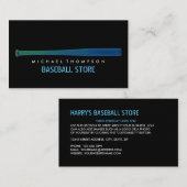 Solarized Baseball Bat, Baseball Player, Coach Visitekaartje (Voorkant / Achterkant)