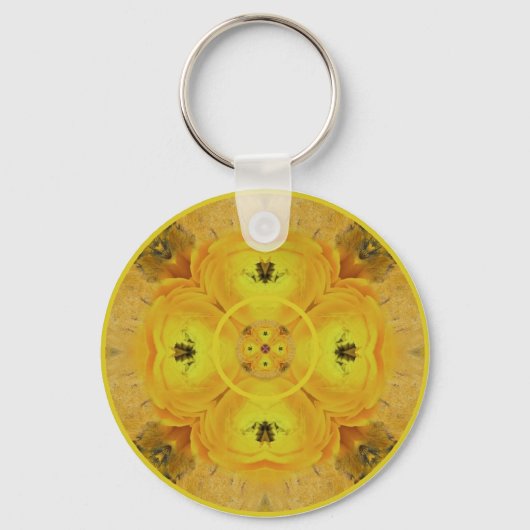 solarplexuschakramandala5 sleutelhanger (Voorkant)