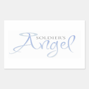 Soldaat Angel Rechthoekige Sticker