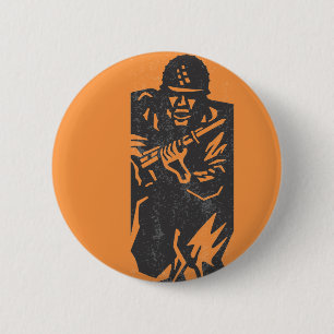 Soldaat-Button Ronde Button 5,7 Cm