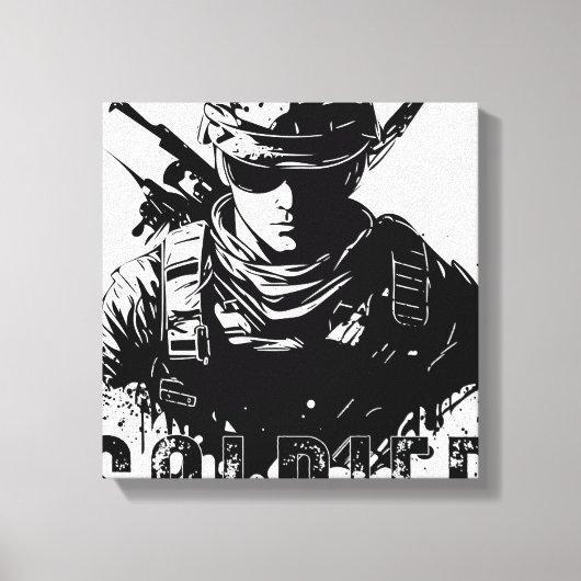 soldaat canvas afdruk (Voorkant)