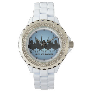Soldaat eerbetoon horloge Opdat we niet vergeten p