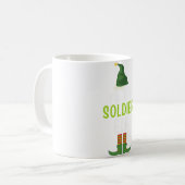 Soldaat Elf Grappige Kerstpyjama Koffiemok (Voorkant links)