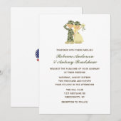 Soldaat en bruid bruiloft uitnodigingen (Voorkant / Achterkant)