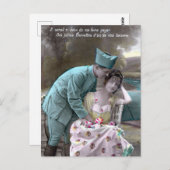 Soldaat en minnaar briefkaart (Voorkant / Achterkant)