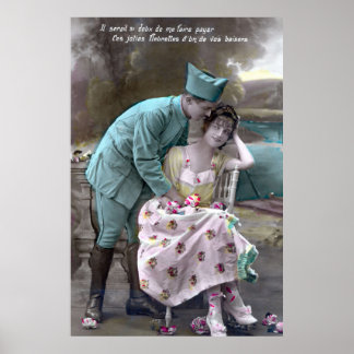 Soldaat en minnaar poster