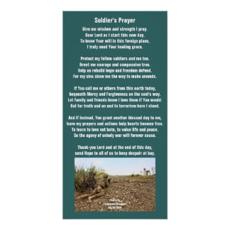 Soldaat Gebeds Poster Perfect Poster