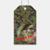 Soldaat Joe GI Camouflage Party Cadeau Labels Cadeaulabel (Voorkant)