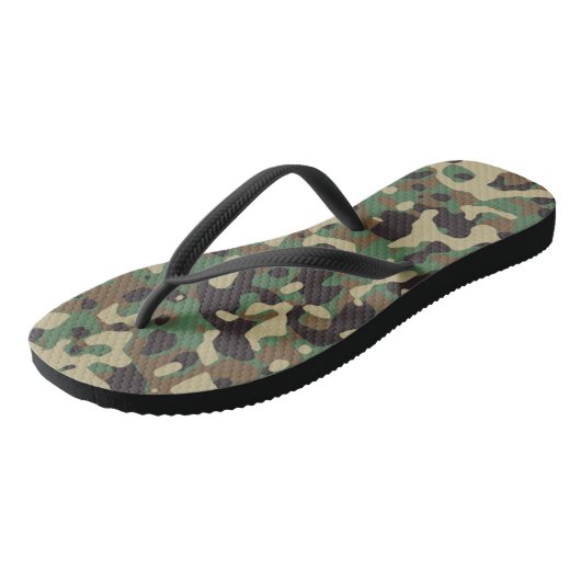 Soldaat Joe GI Camouflage Party Teenslippers (Schuin)