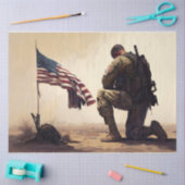 Soldaat knielen tissuepapier (Craft)