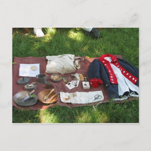  soldaat levert Briefkaart (Voorkant)