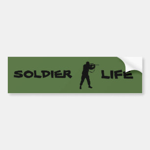 Soldaat life bumpersticker