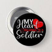 Soldaat Militaire Liefde Support Button (Voorkant /achterkant)