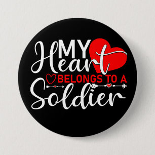 Soldaat Militaire Liefde Support Button