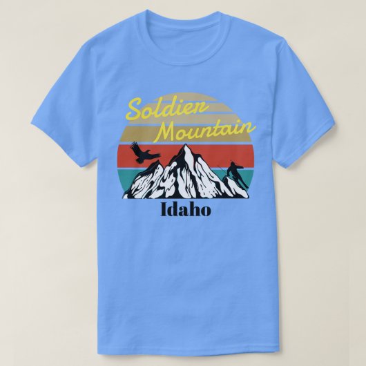 Soldaat Mountain ski Idaho 1 T-shirt (Design voorkant)