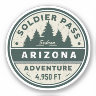 Soldaat passeren Arizona wandelpaden Sticker