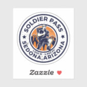 Soldaat passeren Arizona wandelpaden Sticker (Vel)