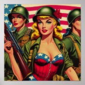  soldaat Pin-Up Poster (Voorkant)