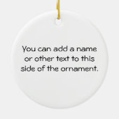 Soldaat Stick Figuur Keramisch Ornament (Achterkant)