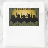 Soldaat Tribute Stickers Lest We vergeten Stickers (Tas)
