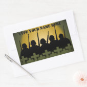 Soldaat Tribute Stickers Lest We vergeten Stickers (Envelop)