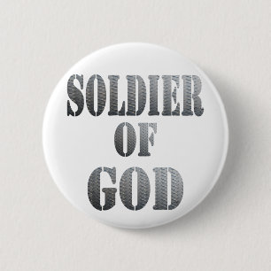 Soldaat van God 5 Métal Ronde Button 5,7 Cm