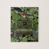 Soldaat van het Britse leger in Tank Jigzaag Puzzl Legpuzzel (Verticaal)