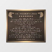 Soldachtencreed Raamsticker (Vel)