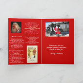 soldat avec carte de noël poème père Noël (Intérieur)