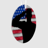 Soldat et drapeau américain - Appréciation (devant)