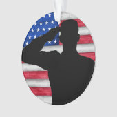 Soldat et drapeau américain - Appréciation (devant)