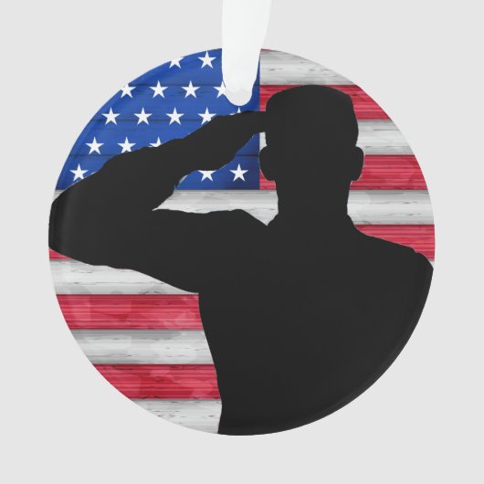 Soldat et drapeau américain - Appréciation (devant)