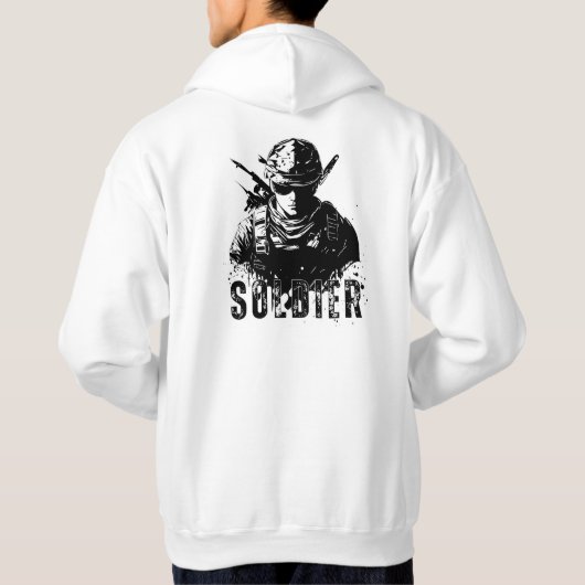 SOLDAT Hoddie. Écoutez avec ce sweat - shirt à cap (Dos)