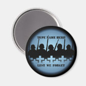 Soldat Hommage Magnet de peur que nous oublions l' (Recto/Verso)